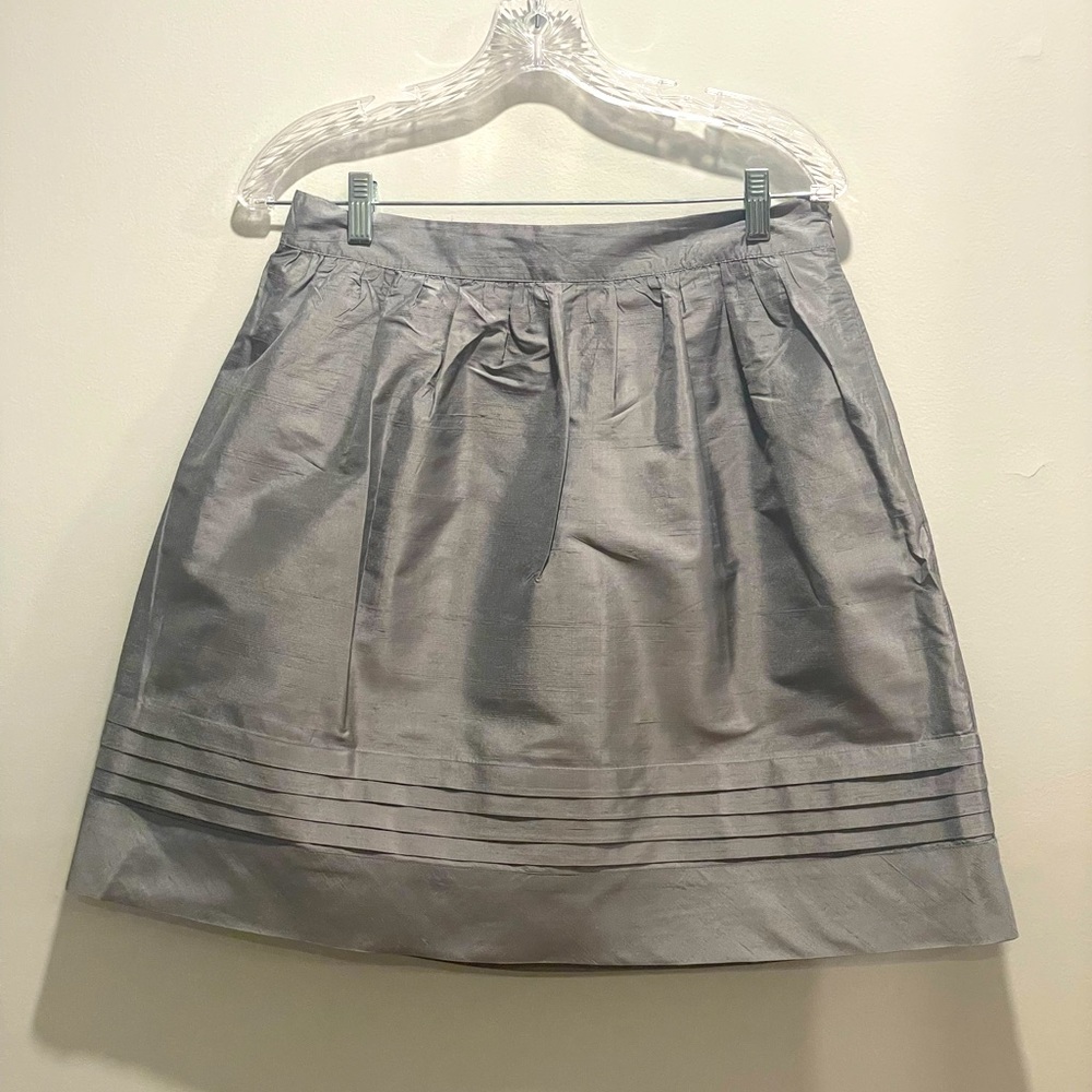 Trulli Silver A-line Skirt Size 6